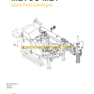 Epiroc MEYCO ME1 Concrete Spraying Equipment Spare Parts Catalog