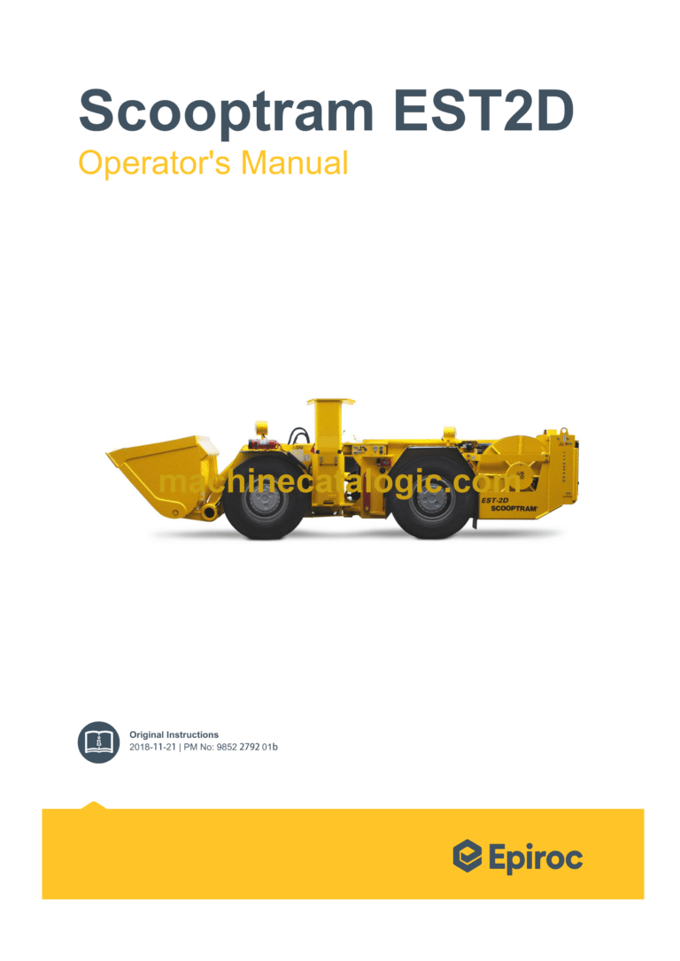 Epiroc Scooptram EST2D Operation Manual