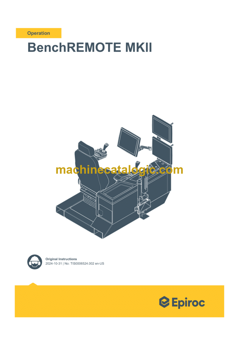 Epiroc BenchREMOTE Mk II (RCS 6.28) Operation Manual