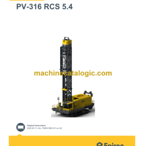 Epiroc PV-316 RCS 5.4 Pit Viper Control System Manual