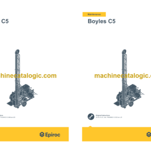 Epiroc Boyles C5 Operation and Maintenance Manual