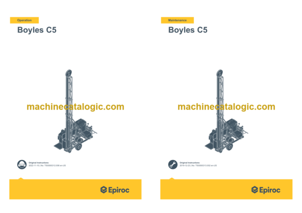 Epiroc Boyles C5 Operation and Maintenance Manual