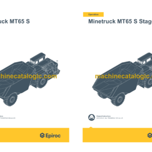 Epiroc Minetruck MT65 S Stage V Operation and Maintenance Manual