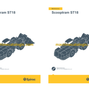 Epiroc Scooptram ST18 (China IV) Operation and Maintenance Manual