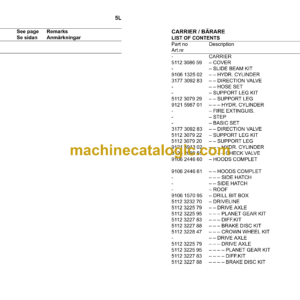 Epiroc Boomer L2 D Spare Parts Catalog