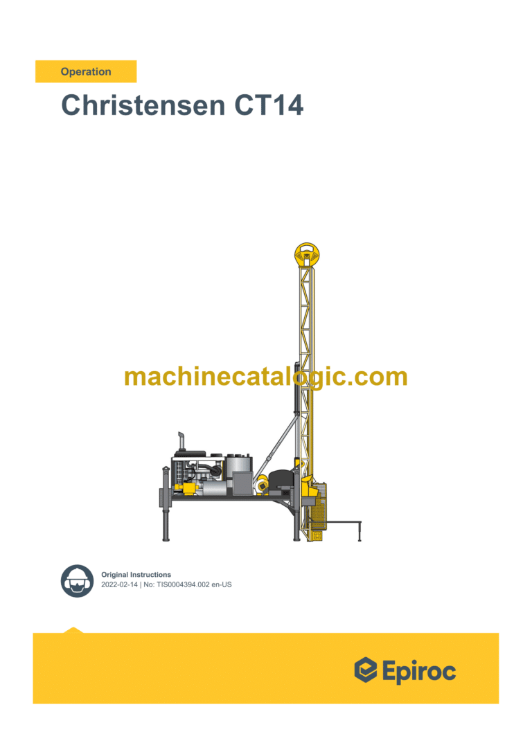 Epiroc Christensen CT14 Operation Manual