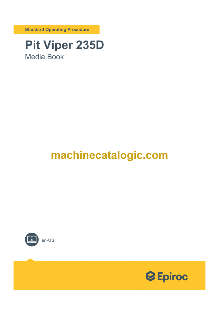 Epiroc Pit Viper 235D Component Removal and Installation Instructions