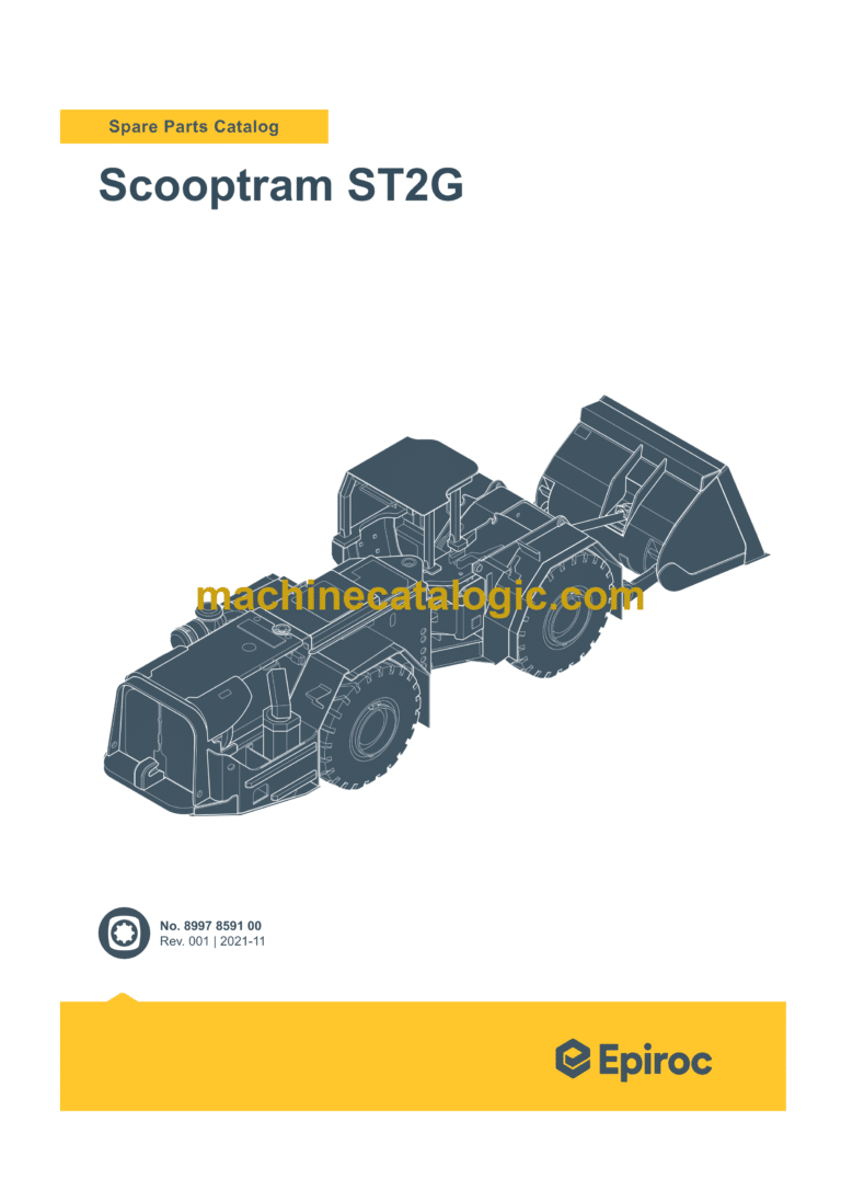 Epiroc Scooptram ST2G Spare Parts Catalog