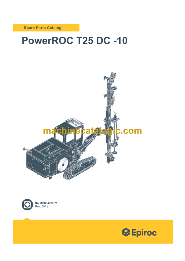 Epiroc PowerROC T25 DC-10 Spare Parts Catalog