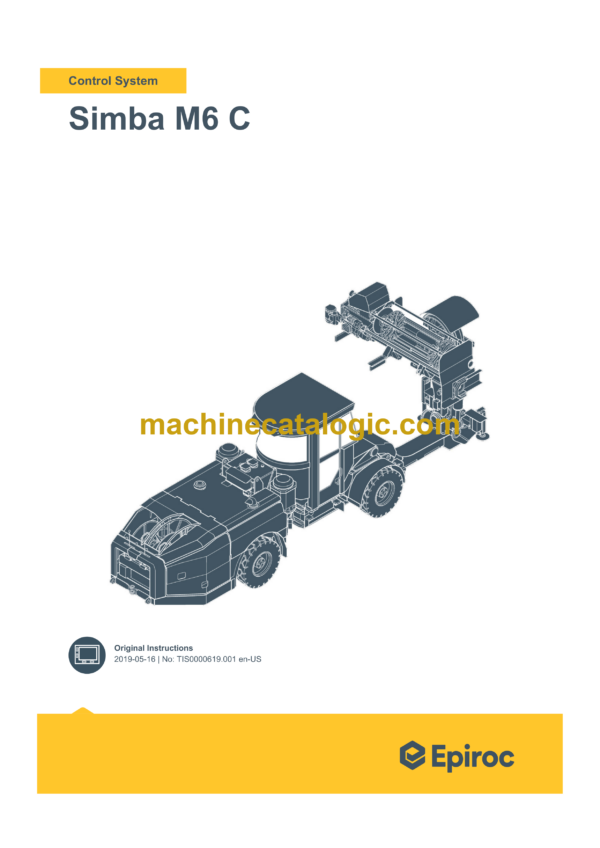 Epiroc Simba M6 C Control System Manual