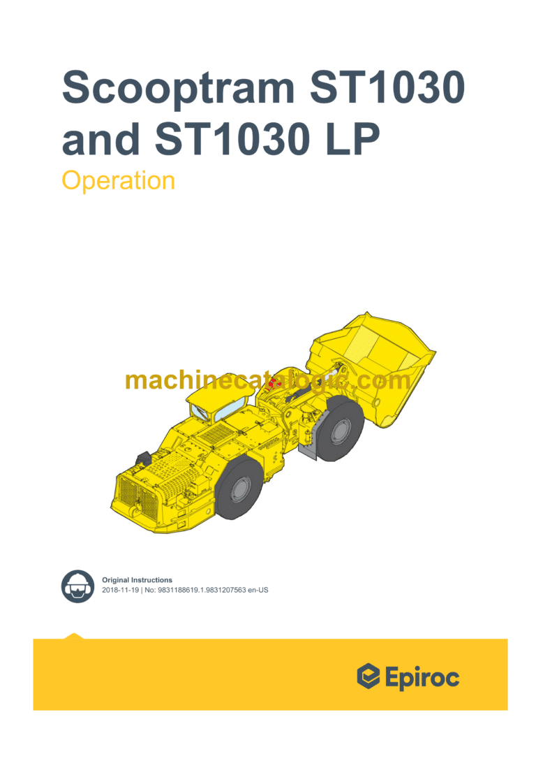 Epiroc Scooptram ST1030 ST1030 LP III B Operation Manual