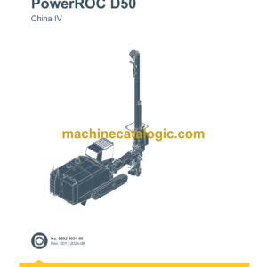 Epiroc PowerROC D50 China IV Spare Parts Catalog