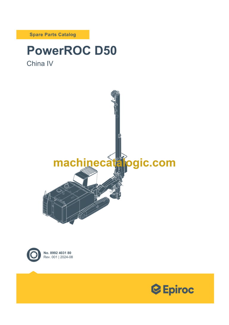 Epiroc PowerROC D50 China IV Spare Parts Catalog