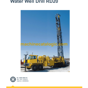 Epiroc Water Well Drill RD20 Spare Parts Catalog