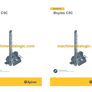 Epiroc Boyles C5C Operation and Maintenance Manual