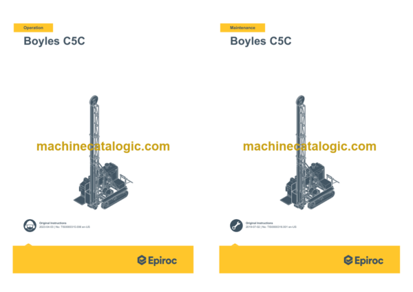 Epiroc Boyles C5C Operation and Maintenance Manual