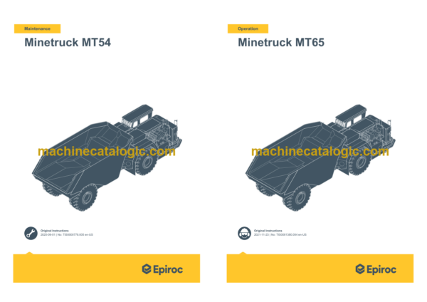 Epiroc Minetruck MT65 Stage II Operation and Maintenance Manual