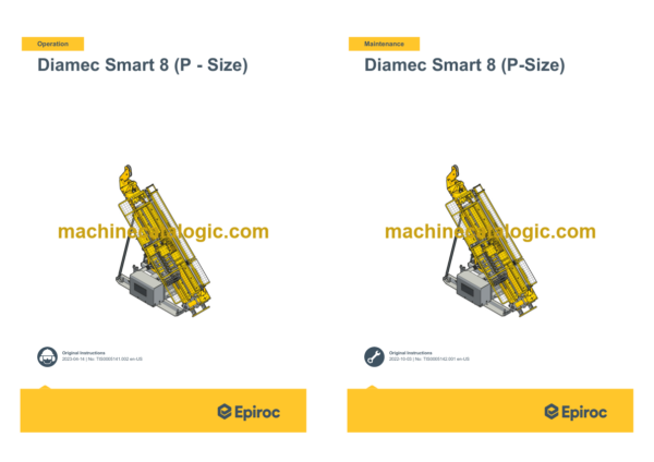 Epiroc Diamec Smart 8 (P-Size) Operation and Maintenance Manual