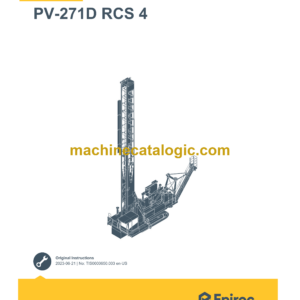 Epiroc Pit Viper PV-271D RCS 4 Maintenance Manual