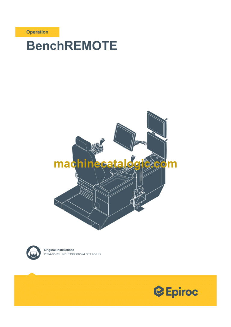Epiroc BenchREMOTE Mk II (RCS 6.27) Operation Manual