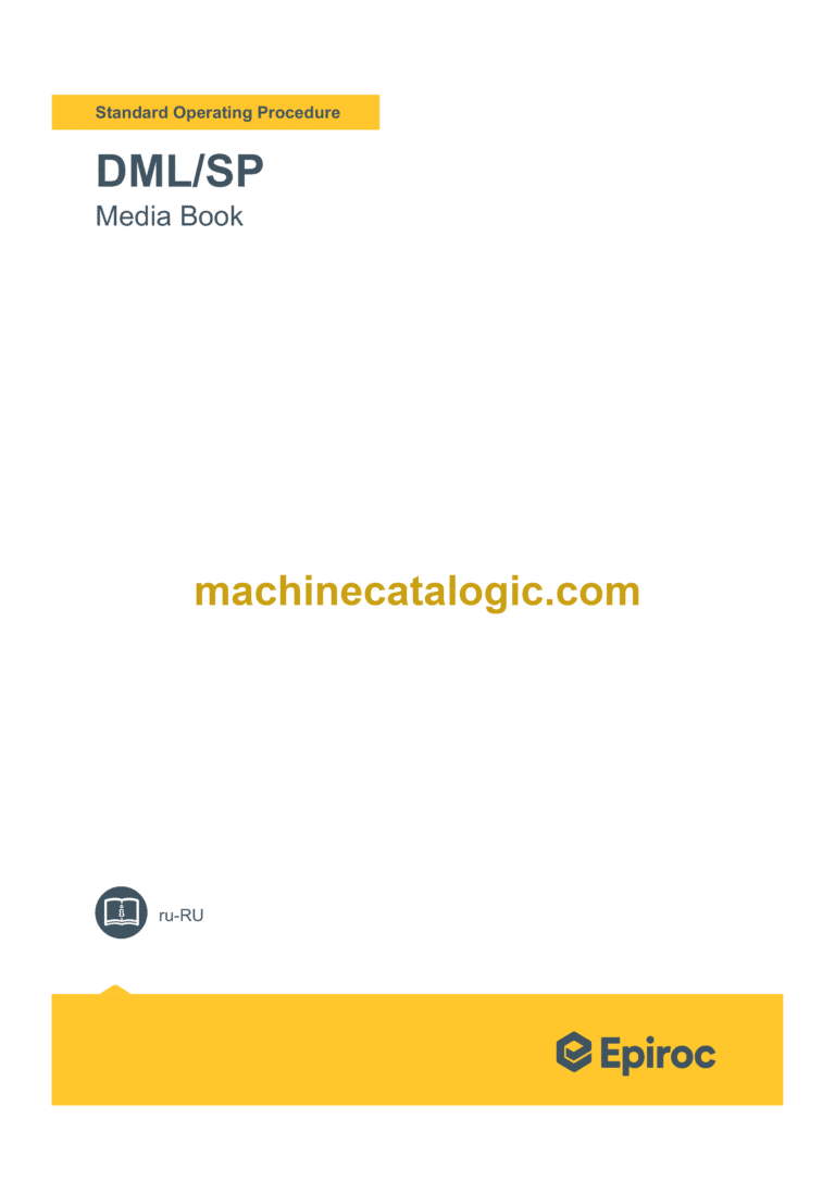 Epiroc Drill Master DML-SP Component Removal and Installation Instructions (Russian)