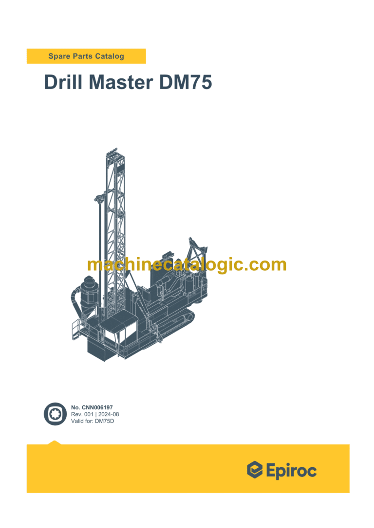 Epiroc Drill Master DM75 Spare Parts Catalog