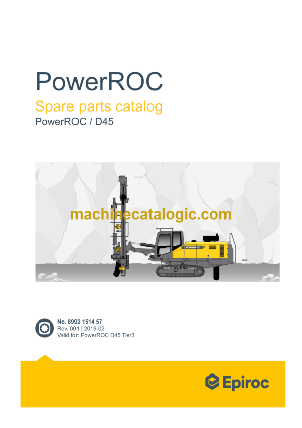 Epiroc PowerROC D45 Spare Parts Catalog