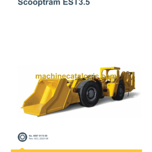 Epiroc Scooptram EST3.5 Spare Parts Catalog