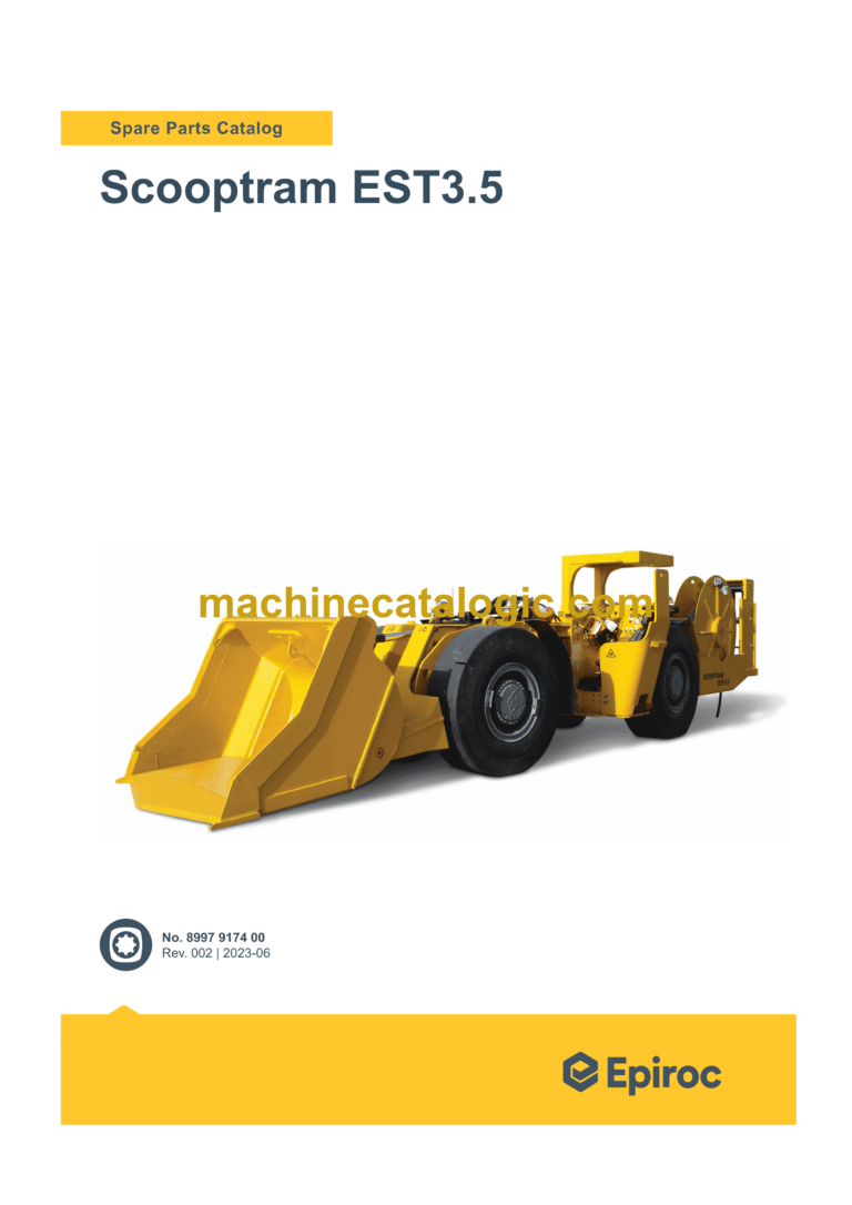 Epiroc Scooptram EST3.5 Spare Parts Catalog