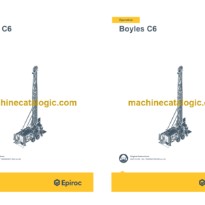 Epiroc Boyles C6 Operation and Maintenance Manual