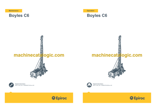 Epiroc Boyles C6 Operation and Maintenance Manual