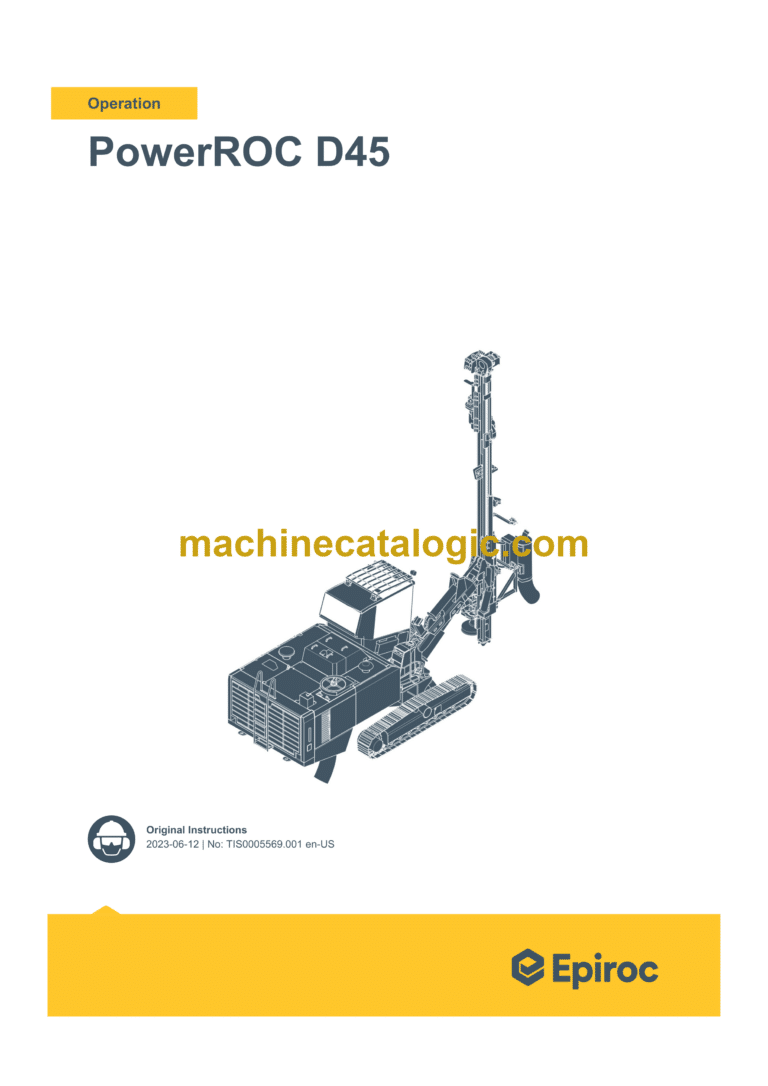 Epiroc PowerROC D45 Scraper Operation Manual