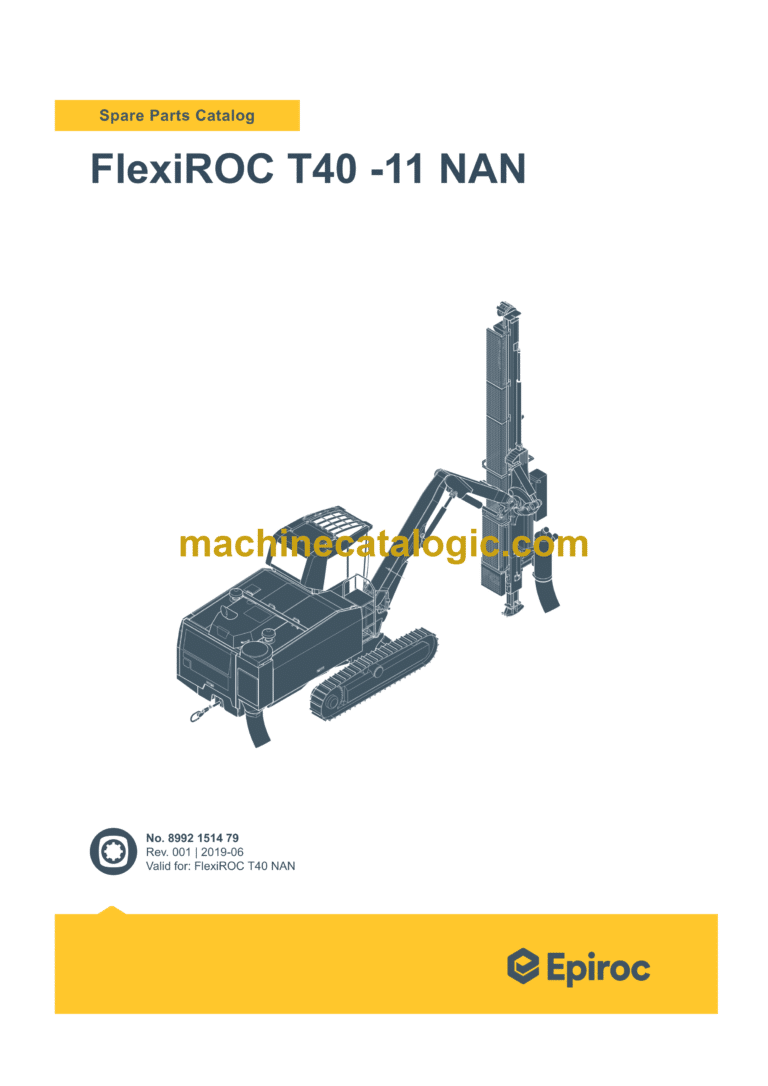 Epiroc FlexiROC T40-11 NAN Spare Parts Catalog