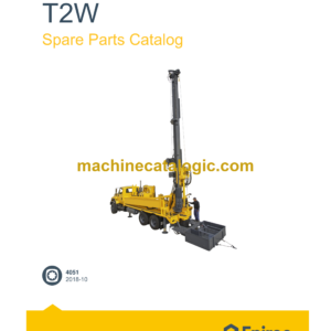 Epiroc Water Well Drill T2W Spare Parts Catalog