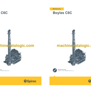 Epiroc Boyles C6C (China Stage IV) Operation and Maintenance Manual