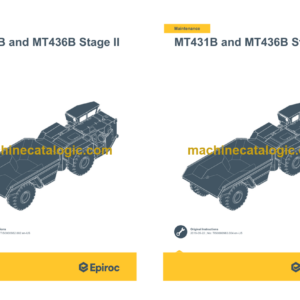 Epiroc Minetruck MT431B MT436B Stage II Operation and Maintenance Manual