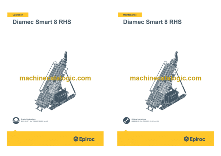 Epiroc Diamec Smart 8 RHS Operation and Maintenance Manual