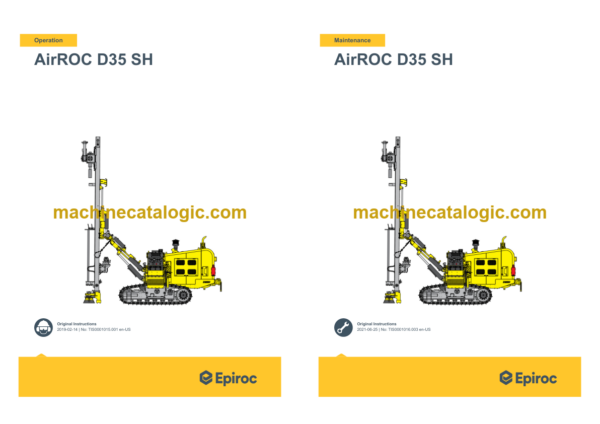 Epiroc AirROC D35 SH Operation and Maintenance Manual