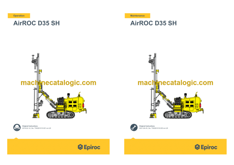 Epiroc AirROC D35 SH Operation and Maintenance Manual