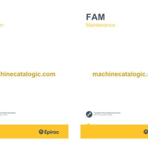 Epiroc FAM3 Operation and Maintenance Manual