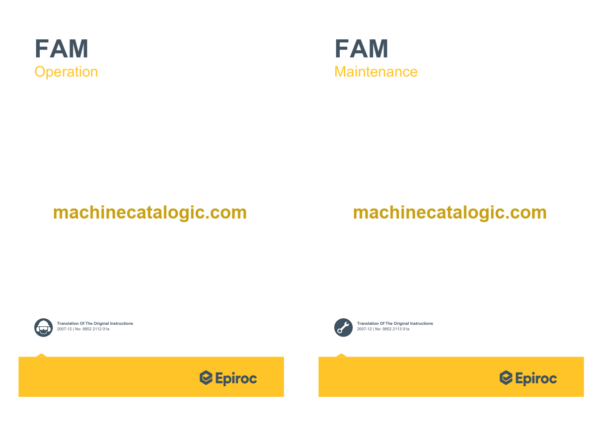 Epiroc FAM3 Operation and Maintenance Manual