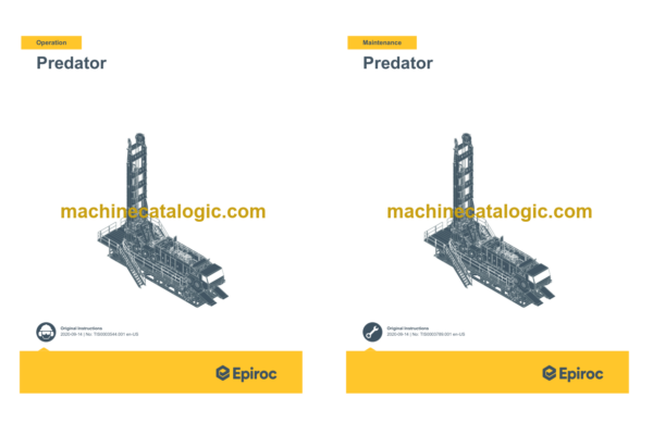 Epiroc Predator Operation and Maintenance Manual