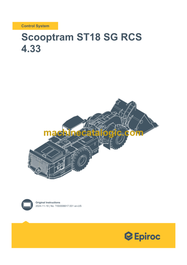 Epiroc Scooptram ST18 SG RCS 4.33 Control System Manual