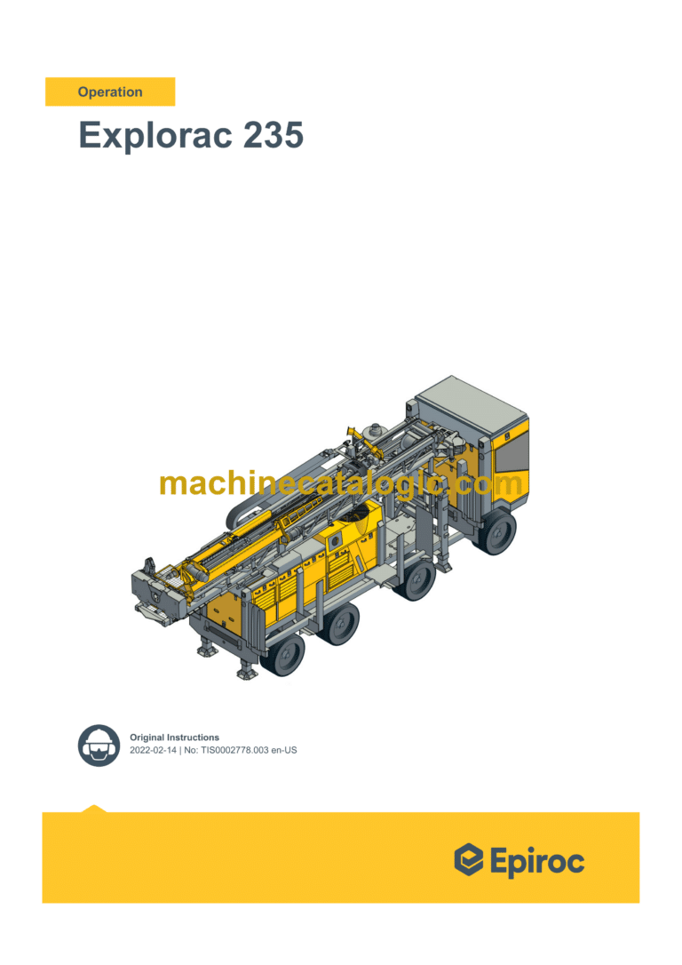 Epiroc Explorac 235 Truck Operation Manual