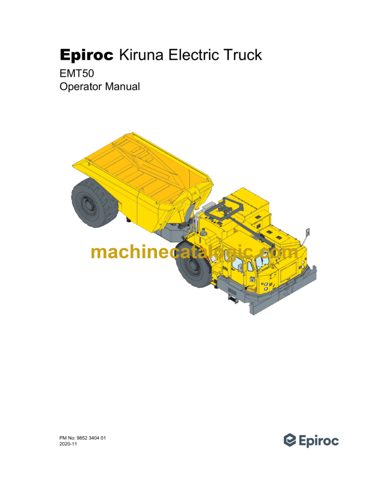 Epiroc EMT50 Operation Manual