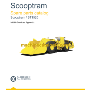 Epiroc Scooptram ST1520 Spare Parts Catalog