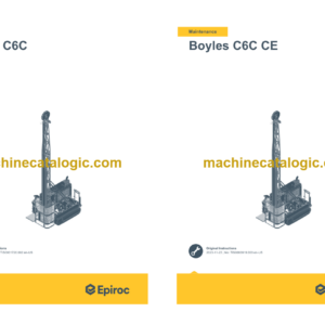 Epiroc Boyles C6C CE Operation and Maintenance Manual