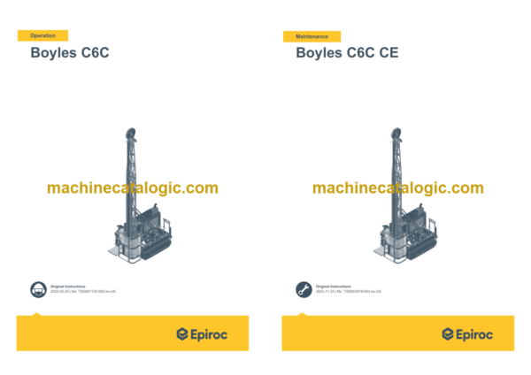 Epiroc Boyles C6C CE Operation and Maintenance Manual