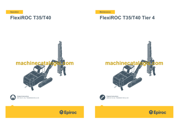 Epiroc FlexiROC T35 T40 Tier3 C7.1 Operation and Maintenance Manual