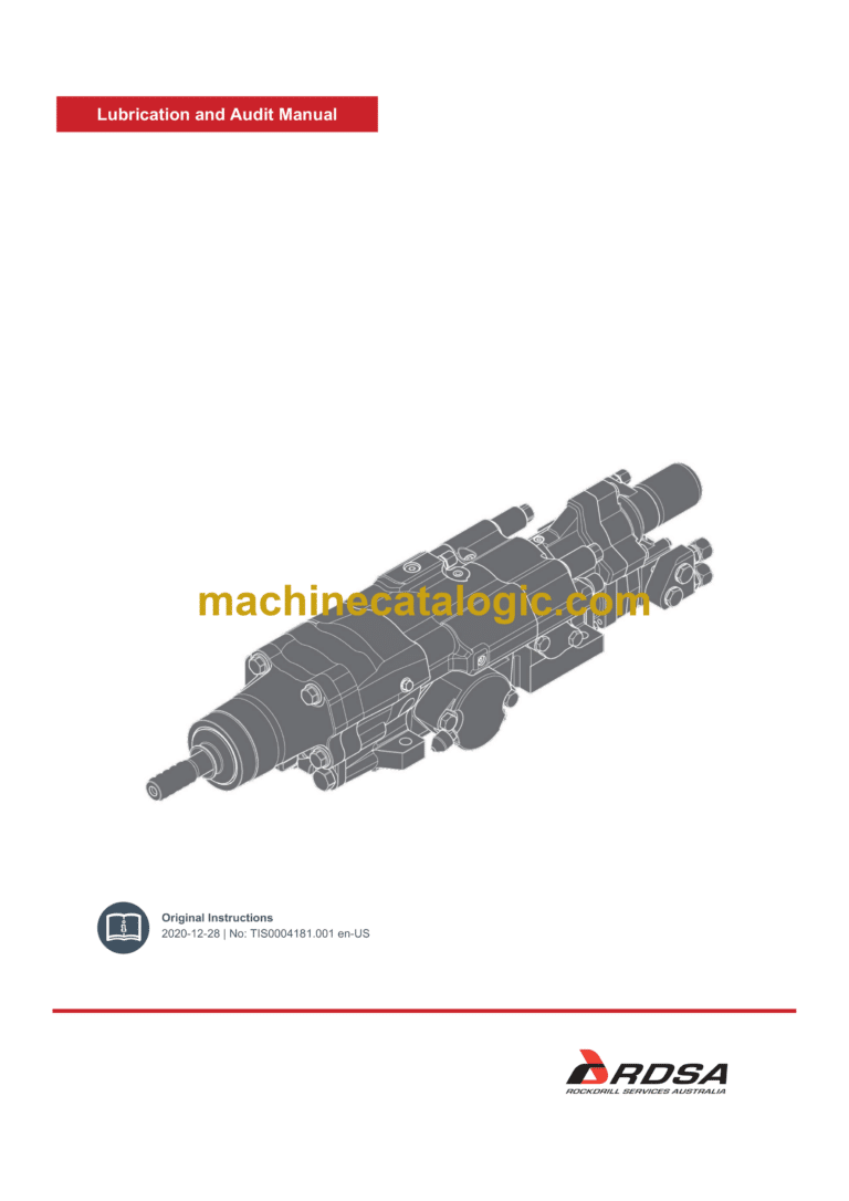 Epiroc Lubrication and Audit Manual Maintenance Manual